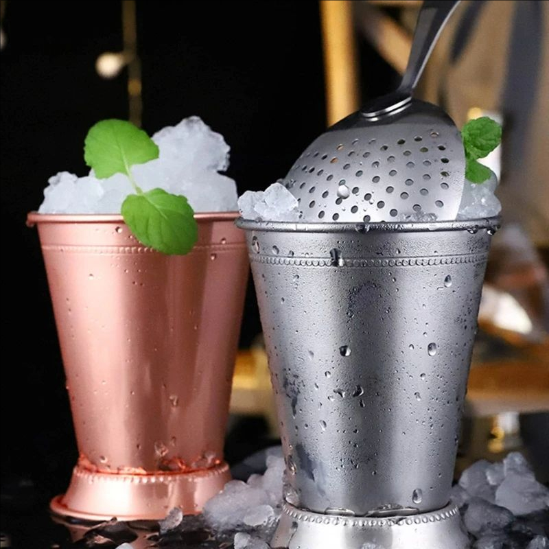Wine Beer Mixed Drinks - ティキミントジュレップマグステンレス鋼カクテルマグミックスドリンクマグマティーニモヒートドリンクバーパーティービールジョッキジュレップバーワイングラス