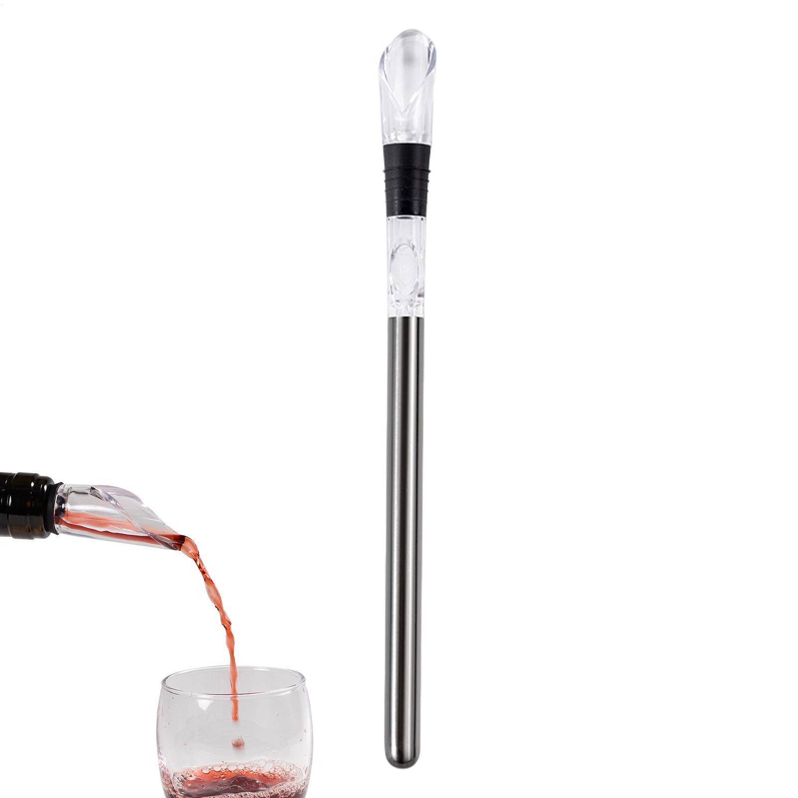 Wine Beer Holder - 便利な304ステンレス鋼ワイン冷却スティック、バーポアラー、家庭用ワインフローズンロッド、ワインクーラー、ビールチラースティックデカンター