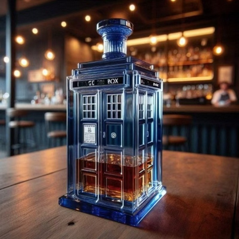 Wine Beer Whiskey - 創造的な電話ボックス型デカンタワインポアラー、ウイスキーディスペンサー、ポット、ウォッカハンガー、ビールウイスキーデカンタ