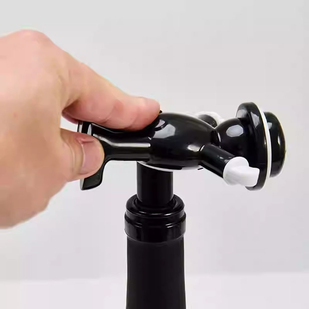 ブラッククールマンボトルオープナー、楽々ワインスクリューリム - Wine In Beer Bottle のレビューと価格
