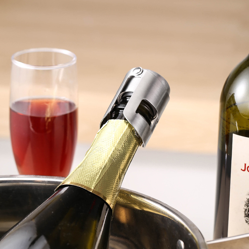 ポータブルスチールシャンパンボトルストッパー光沢のある漏れ防 - Wine In Beer Bottle のレビューと価格