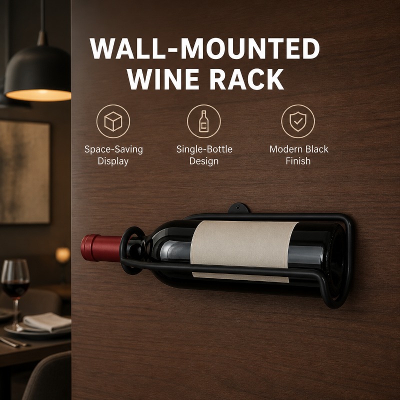 壁掛け式金属製ワインラック モダンなヨーロピアンスタイルの吊 - Wine Beer Holder のレビューと価格