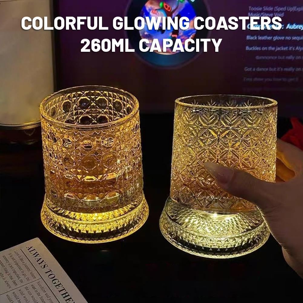 回転式ウイスキーグラス クリエイティブクリスタルビールカップ - Wine Beer Whiskey のレビューと価格