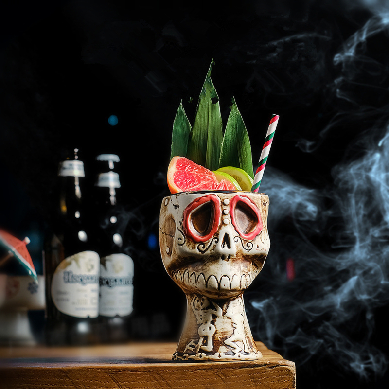 ハロウィン スカル セラミックマグカップ - アメリカ製 ク - Wine Beer Mixed Drinks のレビューと価格