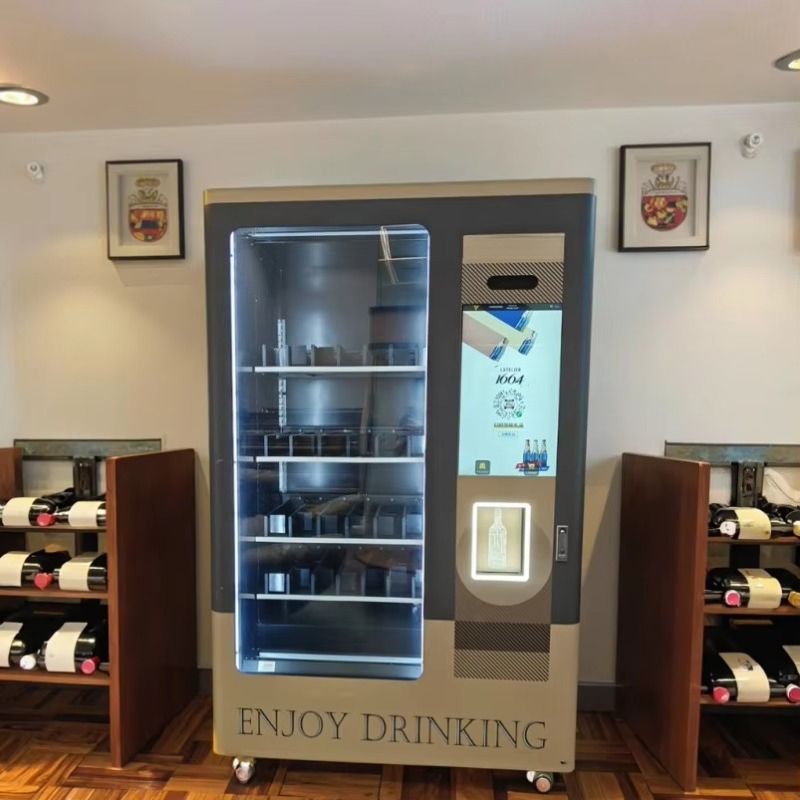 スマート年齢確認リフトシステム搭載冷蔵庫自動販売機、ビール・ - Wine Beer & Deli Reviews のレビューと価格