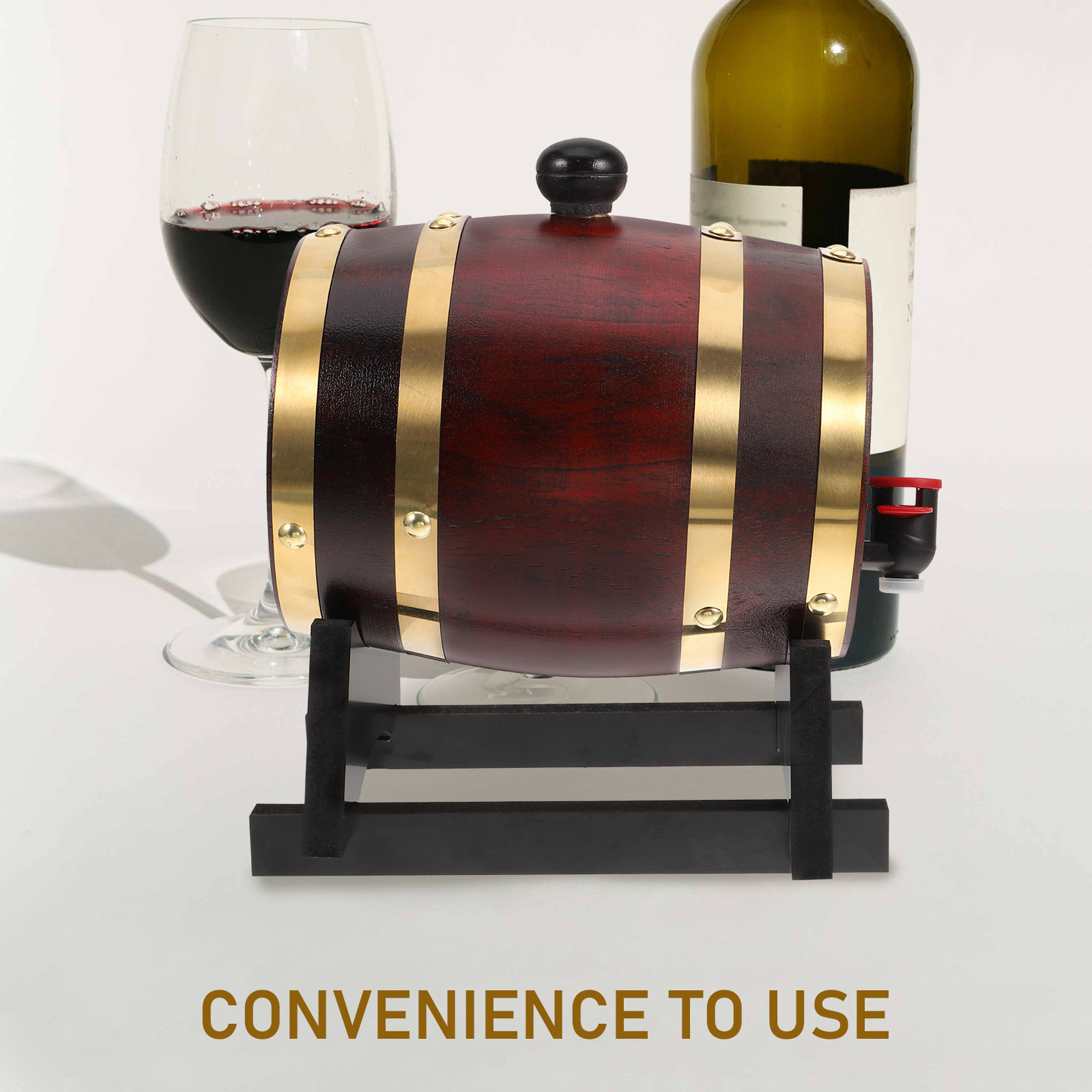 木製ワイン樽1L レッドワインホルダー ビール ウイスキー  - Wine Beer Whiskey のレビューと価格