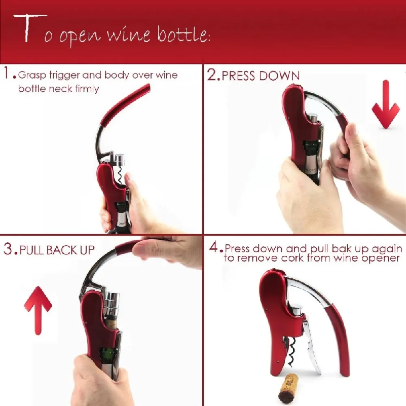 プロ仕様ステンレス製ワインオープナー ウェイターズコルクスク - Wine In Beer Bottle のレビューと価格