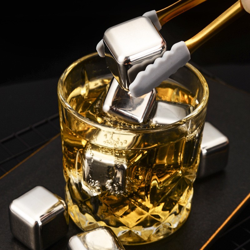 ステンレスウイスキー氷石、アイスキューブ、金属ウイスキー石、 - Wine Beer Whiskey のレビューと価格