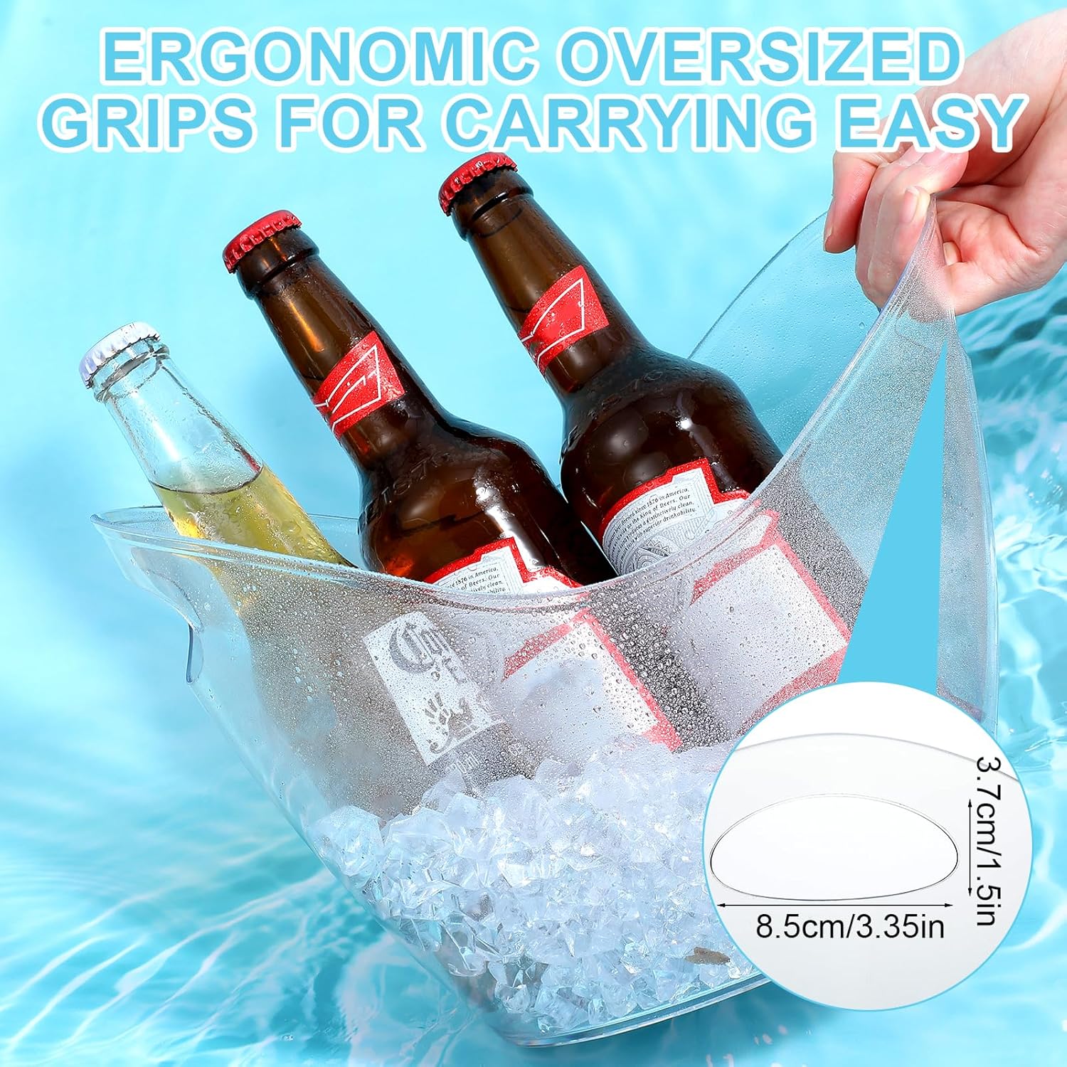 5個入り PET製 割れないアイスバケツ ワインバケツ 透明 - Wine Beer Holder のレビューと価格
