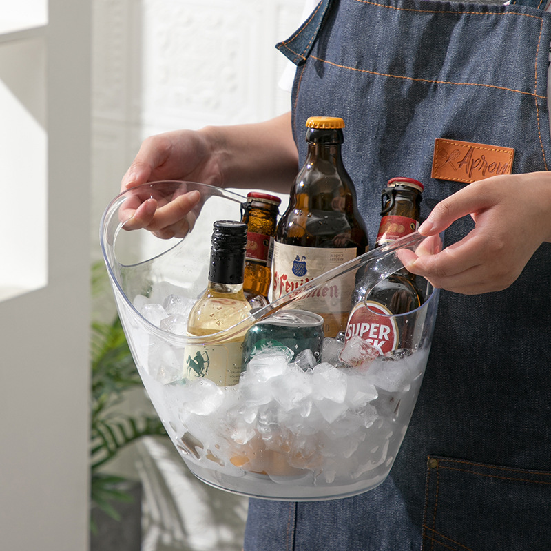 8L アイスバケツ透明大容量クラシックインゴットビールシャン - Wine Beer Holder のレビューと価格