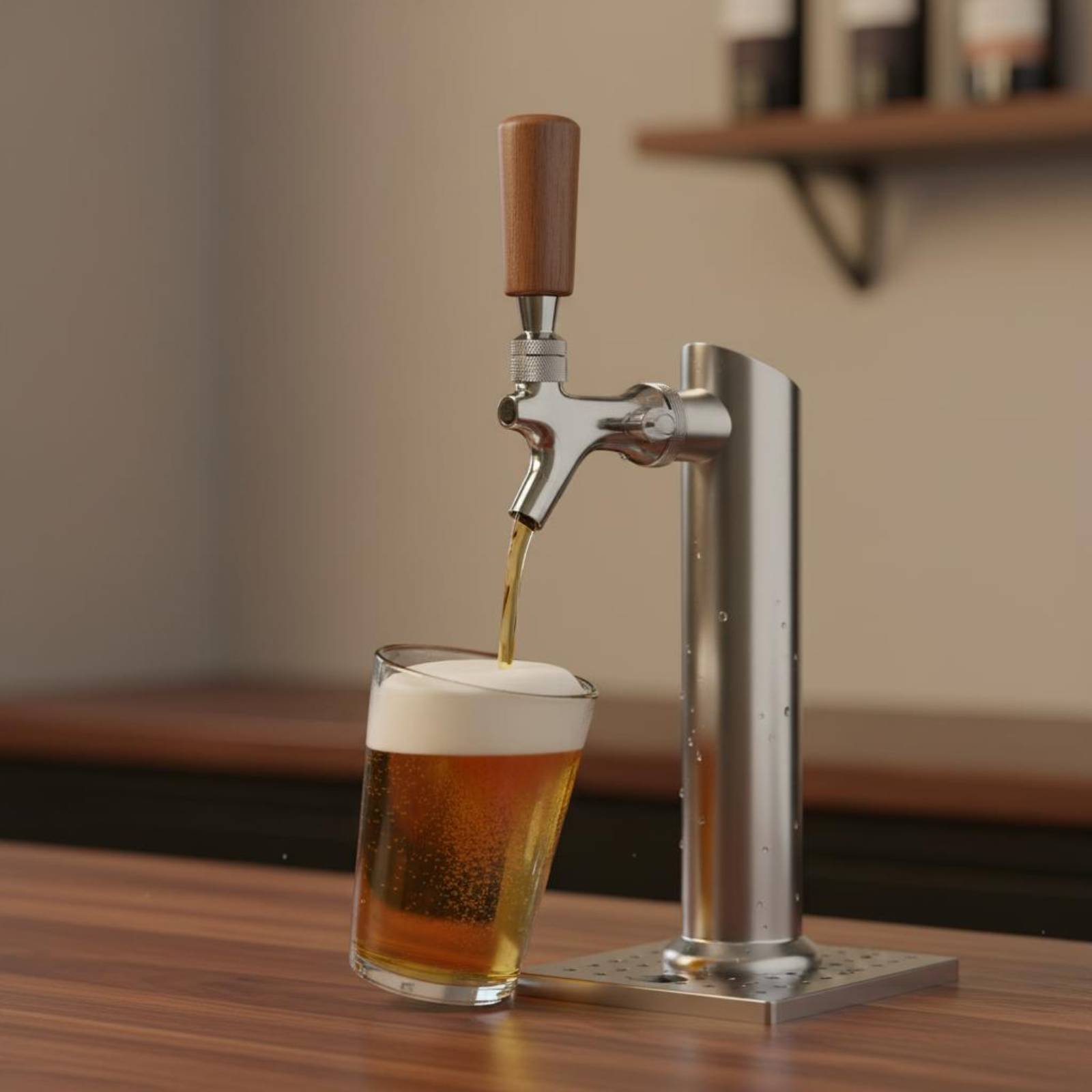 短い木製ビールハンドル、無垢材木製ビールタップハンドルバーア - Wine Beer & Deli Reviews のレビューと価格