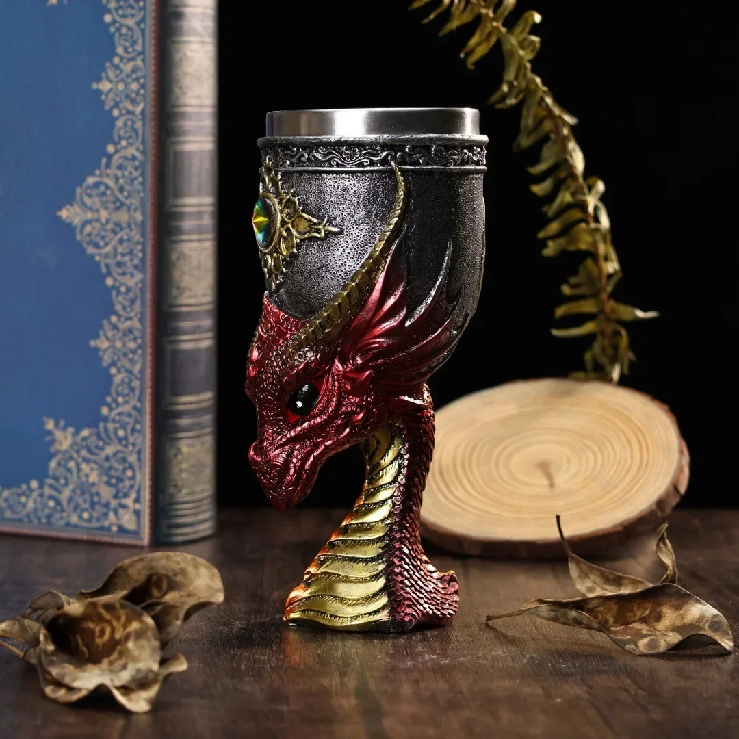 200 ミリリットルドラゴンヘッドゴブレットステンレス鋼樹脂 - Wine Beer Whiskey のレビューと価格