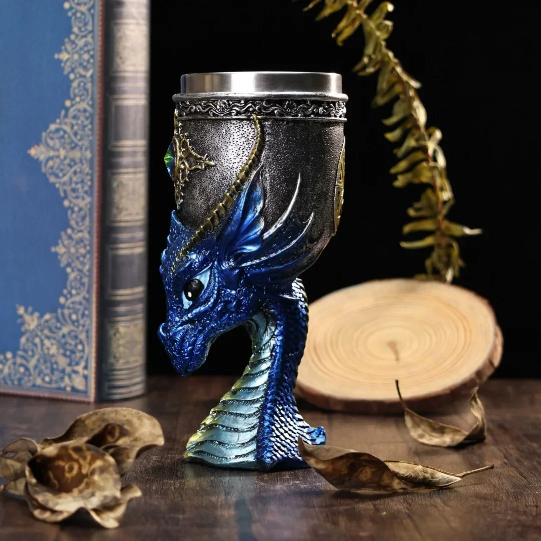 200 ミリリットルドラゴンヘッドゴブレットステンレス鋼樹脂 - Wine Beer Whiskey のレビューと価格
