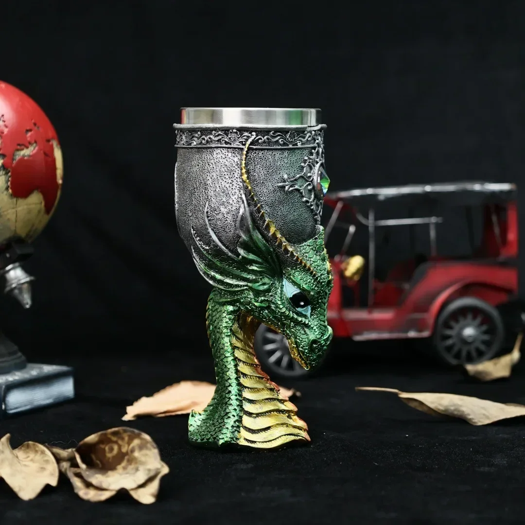 200 ミリリットルドラゴンヘッドゴブレットステンレス鋼樹脂 - Wine Beer Whiskey のレビューと価格