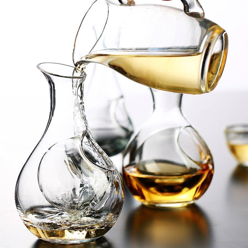 鉛フリー透明クリスタルガラスカラフェ、モダンなアイスジャグ、 - Wine Beer Whiskey のレビューと価格