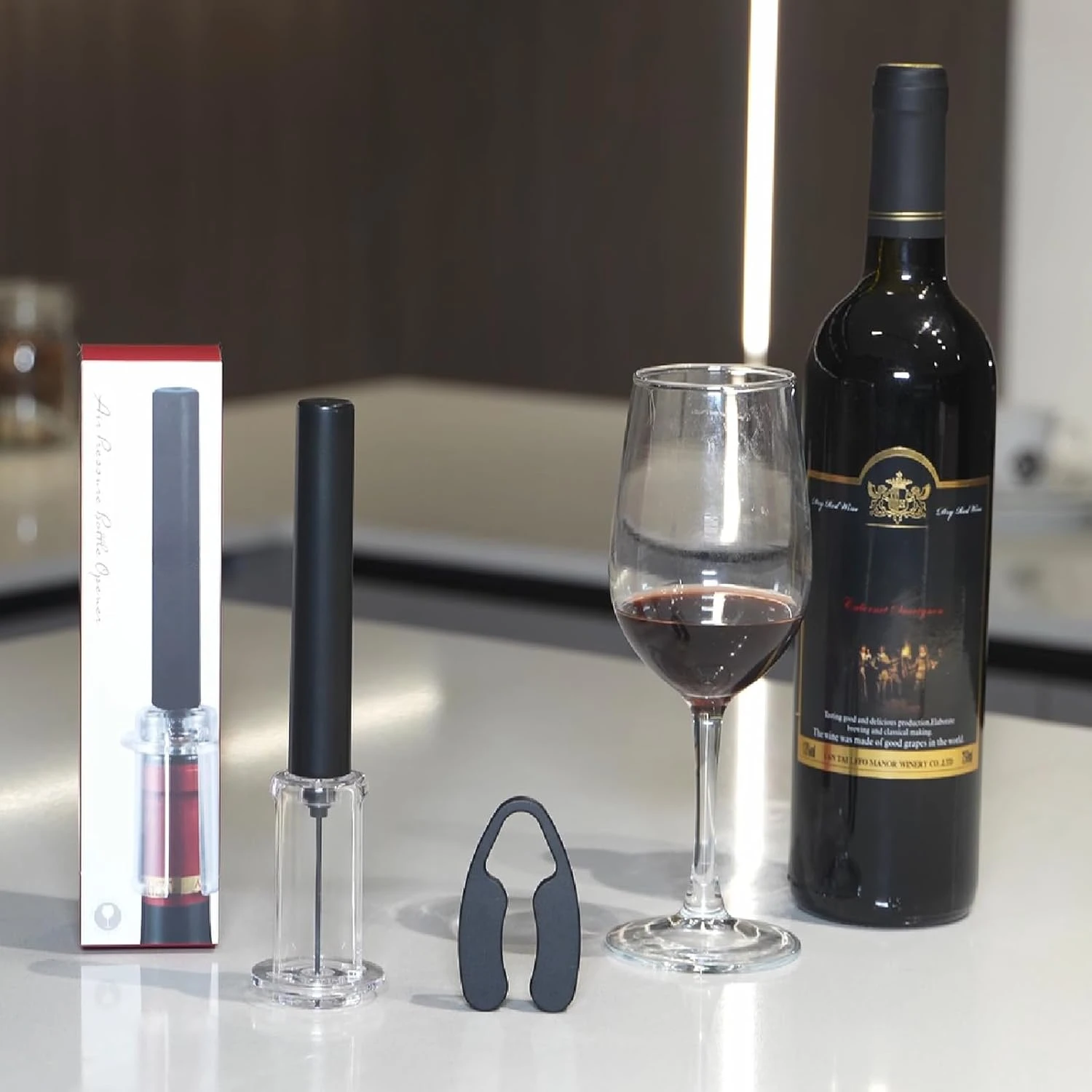 エアポンプワインボトルオープナー空気圧真空ワインストッパービ - Wine In Beer Bottle のレビューと価格